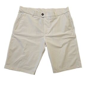 Greyson Shorts Mens 34 (Act 34x10) White Chino Golf Performance Stretch EUC